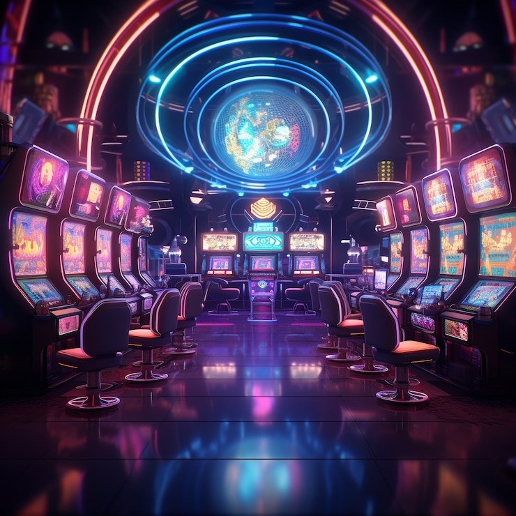 Meja Bandar Poker sidny dengan dealer profesional dan pemain di sekitar meja permainan
